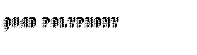 Quad Polyphony font preview