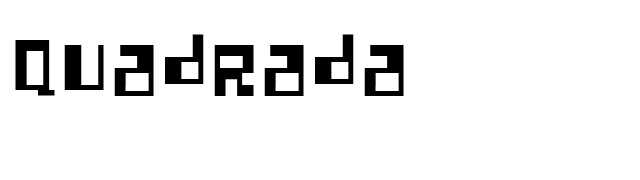 Quadrada font preview