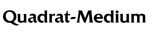 Quadrat-Medium font preview