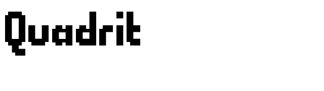 Quadrit font preview