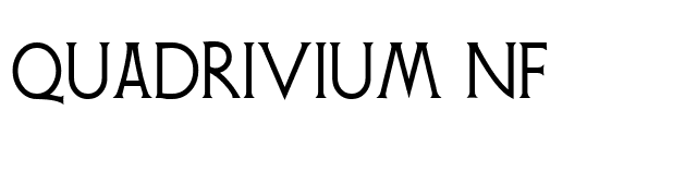 Quadrivium NF font preview