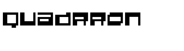 Quadrron font preview