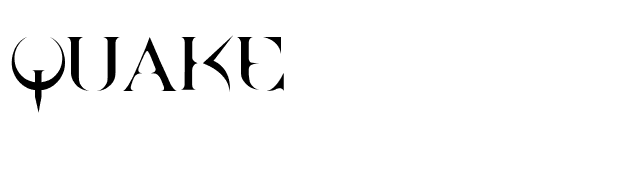 QUAKE font preview
