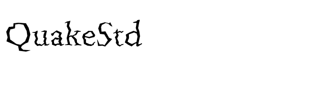 QuakeStd font preview
