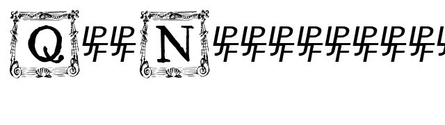QuaNauticale_Initials_No3 font preview