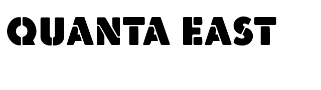Quanta East font preview