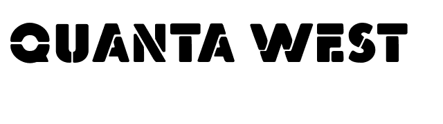 Quanta West font preview