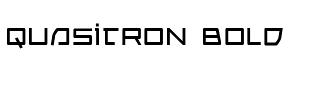 Quasitron Bold font preview