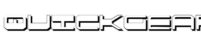 QuickGear Shadow font preview