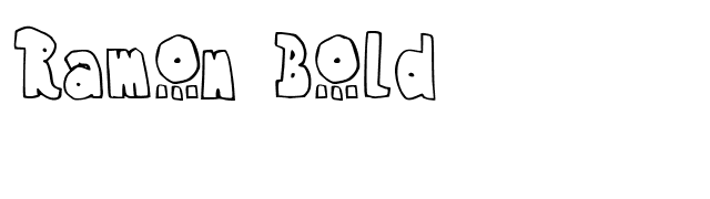 Ramon Bold font preview