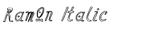 Ramon Italic font preview