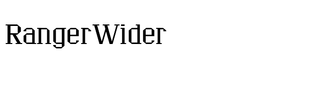 RangerWider font preview