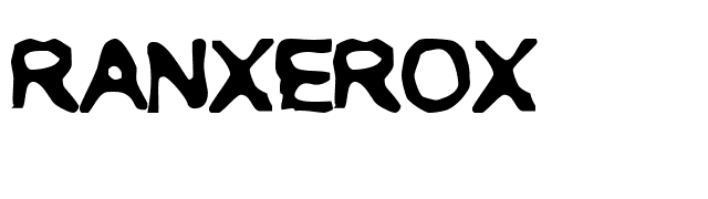 Ranxerox font preview