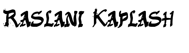 Raslani Kaplash font preview