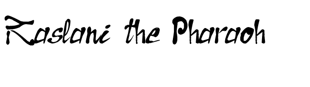 Raslani the Pharaoh font preview