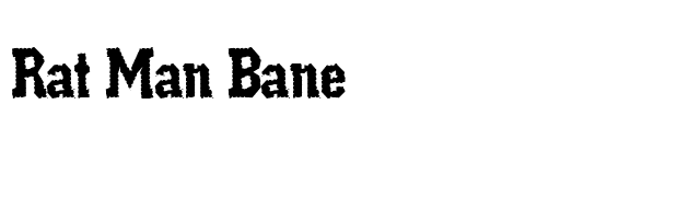 Rat Man Bane font preview