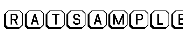 RatsampleMac3D font preview