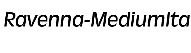 Ravenna-MediumIta font preview