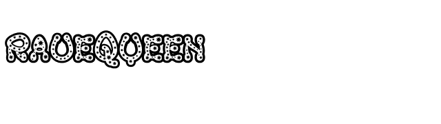 RaveQueen font preview