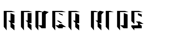 Raver Kids font preview