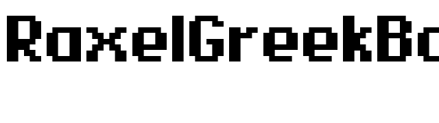 RaxelGreekBold Bold font preview