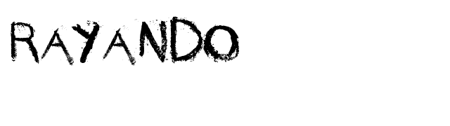 Rayando font preview