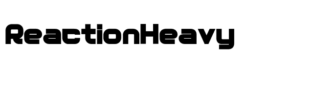 ReactionHeavy font preview