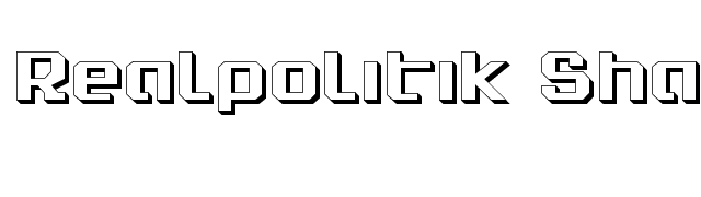 Realpolitik Shadow font preview