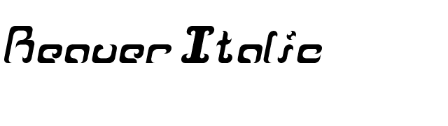 Reaver Italic font preview