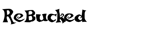 ReBucked font preview