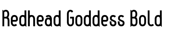 Redhead Goddess Bold font preview