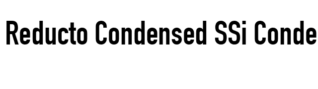 Reducto Condensed SSi Condensed font preview