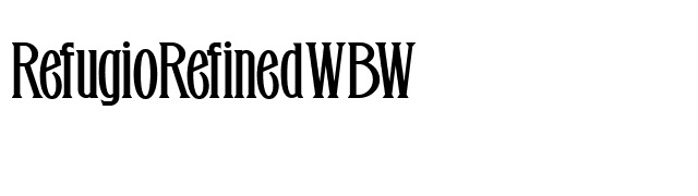 RefugioRefinedWBW font preview