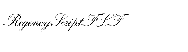 RegencyScriptFLF font preview