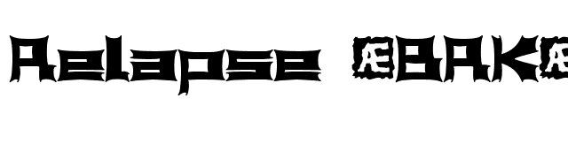 Relapse (BRK) font preview