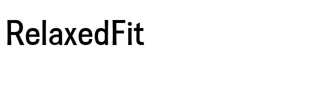 RelaxedFit font preview