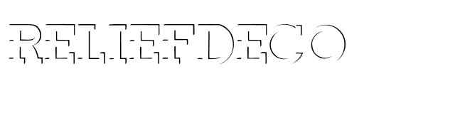 ReliefDeco font preview