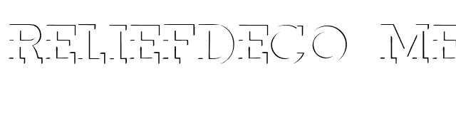 ReliefDeco Medium font preview