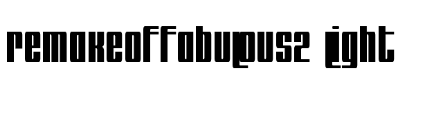 remakeoffabulous2 Light font preview