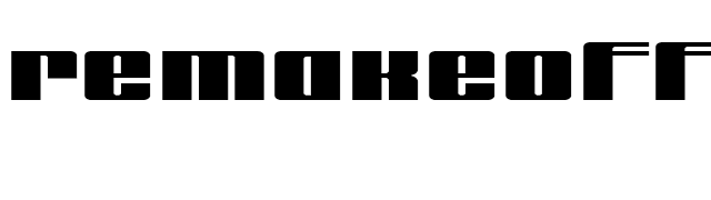 remakeoffabulous3 Bold font preview