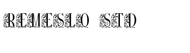 Remeslo STD font preview