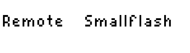 Remote-SmallFlash font preview