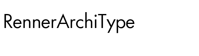 RennerArchiType font preview