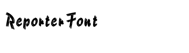 ReporterFont font preview