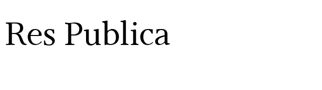 Res Publica font preview