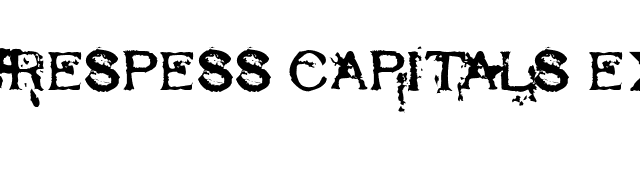 Respess Capitals Excessive font preview