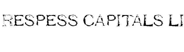 Respess Capitals Light font preview