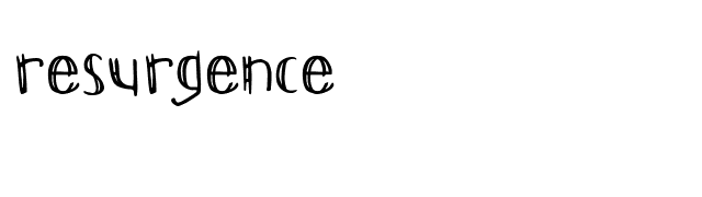 Resurgence font preview