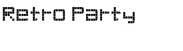 Retro Party font preview