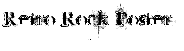 Retro Rock Poster font preview